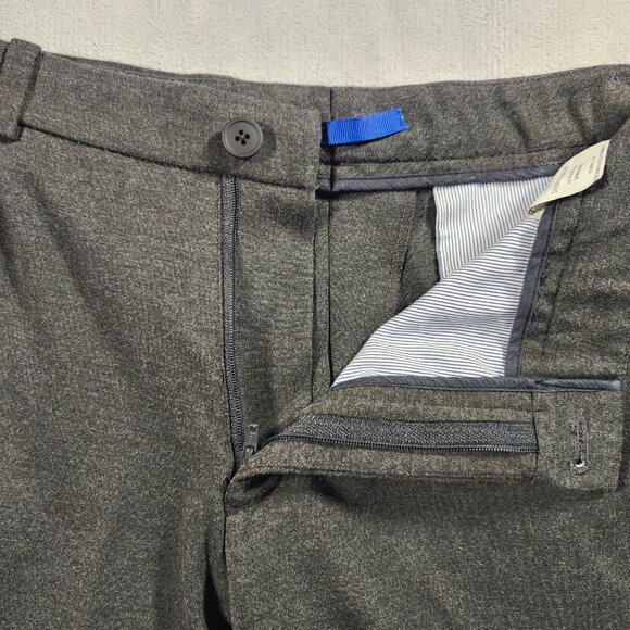 Jack Victor Mens HI-LINE Zip Pant Size W32RxL28 Gray Stretch Jersey Dress Pants - Picture 6 of 10